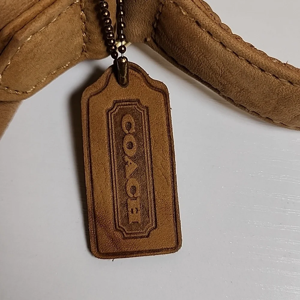 Vintage Coach Small Bucket Zip In Nubuc #4933 - Picture 8 of 17